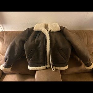 Men’s Scott b3 sheepskin leather bomber jacket